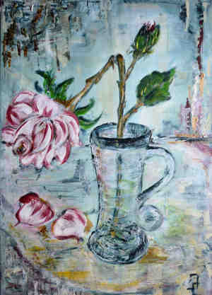 geknickte Rose