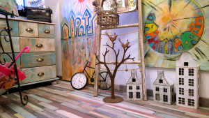 Treppenhaus ganz oben - neu dekoriert